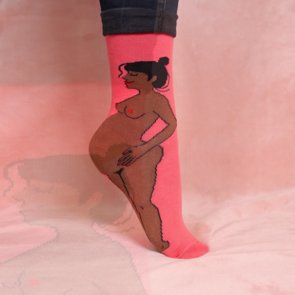 chaussette-noire-mellune-grossesse