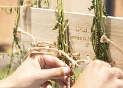 Mon joli séchoir : suspension en bois pour fleurs, aromates & médicinales – Image 2