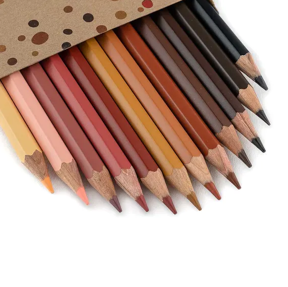 crayons de couleurs toutes les peaux (fabrication allemande)