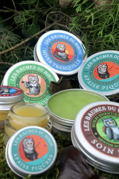 Les Baumes du Hibou - baumes bio artisanaux fabriqués en France