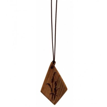 Lahia : collier gravé en bois d'olivier fait main en Palestine – Image 3