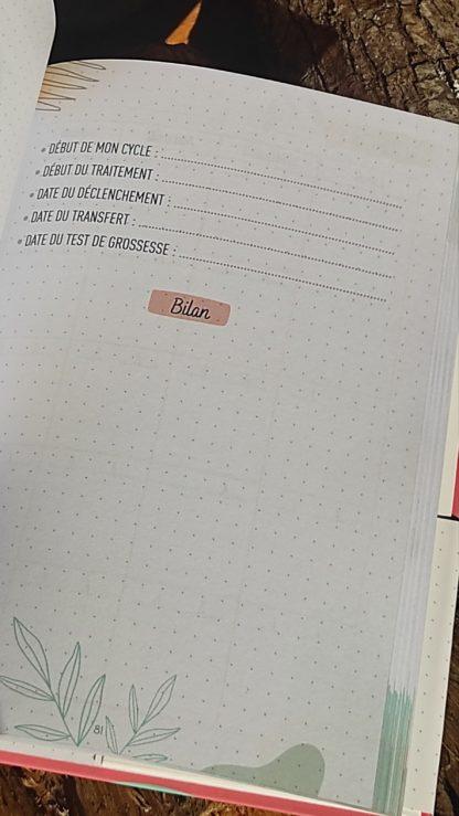 carnet de FIV : le journal de bord pour m'accompagner dans mon programme PMA – Image 4
