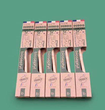 Brosse à Dents 3-6 ans en hêtre rouge français Le p'tit Dubois – Image 6