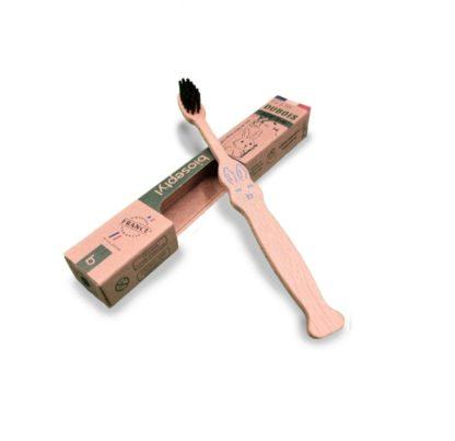 Brosse à Dents 3-6 ans en hêtre rouge français Le p'tit Dubois – Image 2