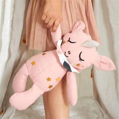 Grande peluche doudou en coton biologique : koala, licorne, rhinocéros... – Image 3