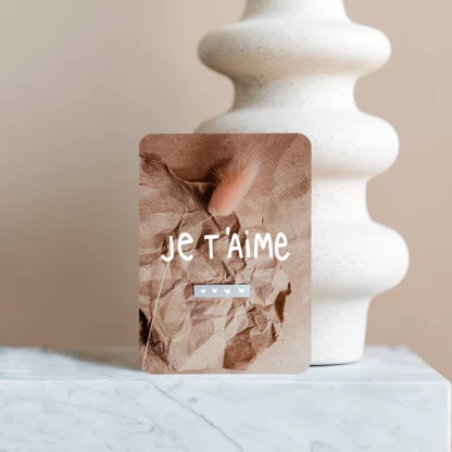 Carte postale mots doux à glisser dans vos colis cadeaux - Atelier Yuzu – Image 2