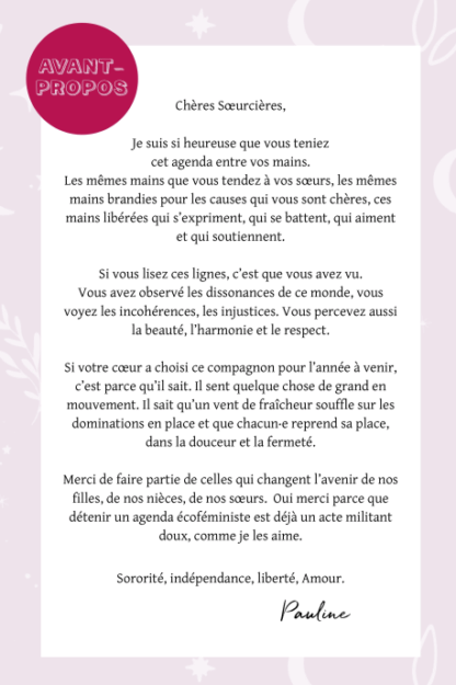 Agenda perpétuel écoféministe : une année d'organisation et d'empowerment à commencer quand vous voulez – Image 3